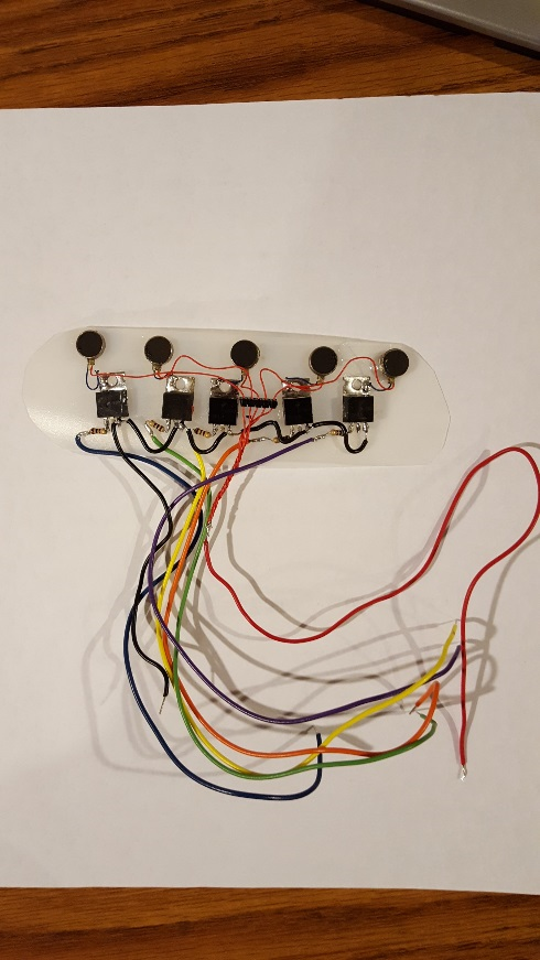 Figure 4: Image of completed vibration cuff