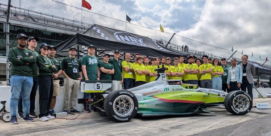 PoliMOVE-MSU autonomous racecar at Indianapolis Motor Speedway, September 2024