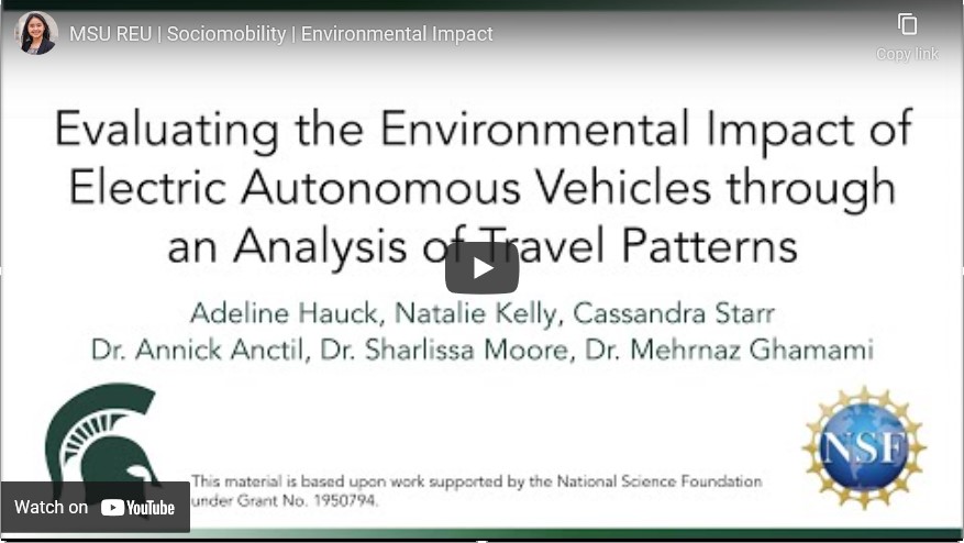 Link to You Tube Video for Environmental Impacts Project